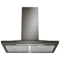 LG Studio 30" Wall Chimney Range Hood (LSHD3089BD) - Black Stainless Steel