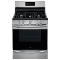 Frigidaire Gallery 30" 5.0 Cu. Ft. Fan Convection 5-Burner Gas Range (GCRG3038AF) - Stainless Steel