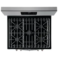 Frigidaire Gallery 30" 5.0 Cu. Ft. Fan Convection 5-Burner Gas Range (GCRG3038AF) - Stainless Steel