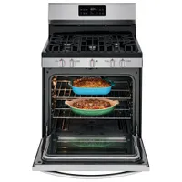 Frigidaire Gallery 30" 5.0 Cu. Ft. Fan Convection 5-Burner Gas Range (GCRG3038AF) - Stainless Steel