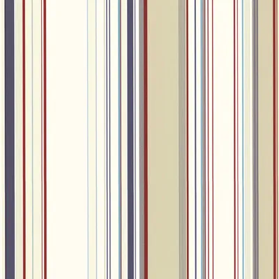 Chesapeake Stripes Wallpaper - Cape Elizabeth Red Lookout