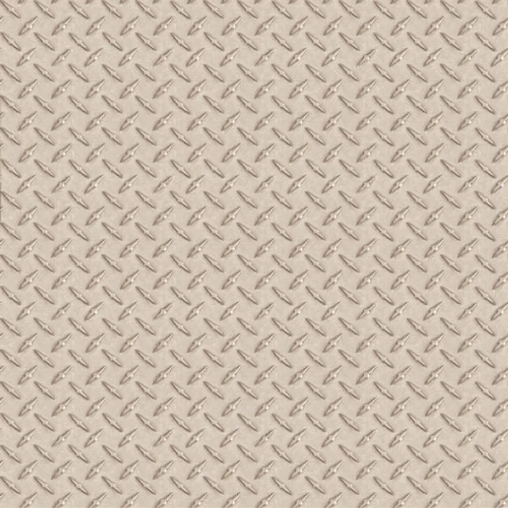 Chesapeake Textured Wallpaper - Gridlock Grey Faux Diamond Plate