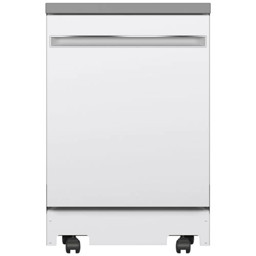 GE 23.62'' 58dB Portable Dishwasher (GPT225SGLWW) - White