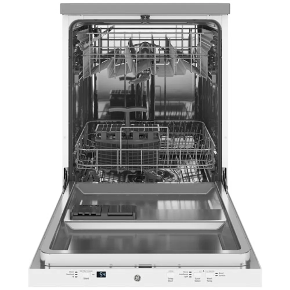 GE 23.62'' 58dB Portable Dishwasher (GPT225SGLWW) - White