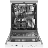 GE 23.62'' 58dB Portable Dishwasher (GPT225SGLWW) - White