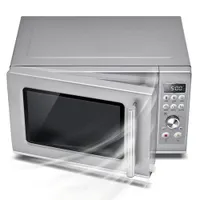 Breville Compact Wave Soft Close 0.9 Cu. Ft. Microwave (BMO650SIL1BCA1) - Silver