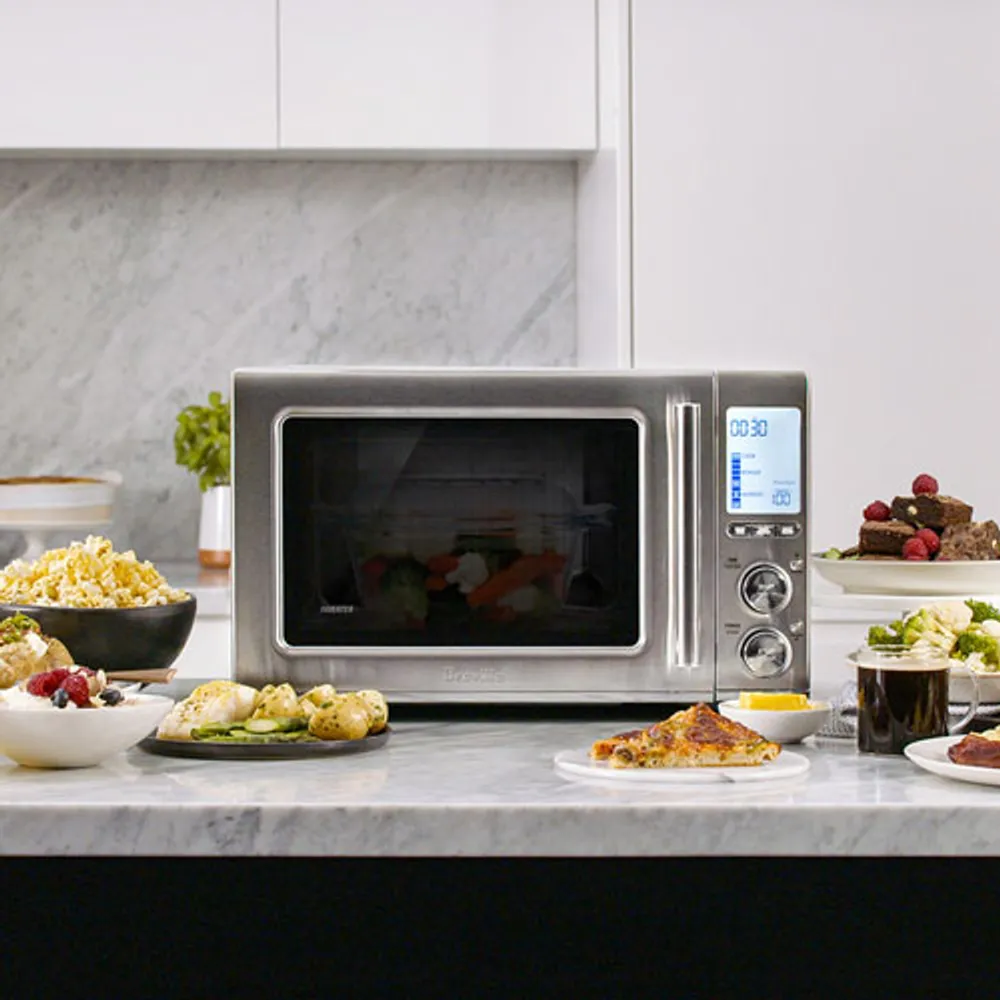 Breville Countertop Microwave - 1.2 Cu. Ft. (BMO850BSS1BCA1) - Brushed Stainless