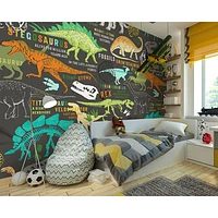 Décoration murale de dinosaures de Wall Rogues - Brun