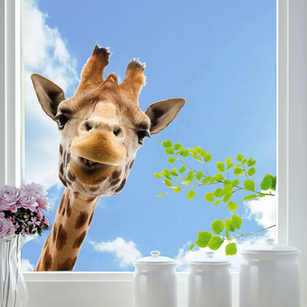 Home Decor Line Giraffe Window Decals