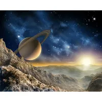 Ohpopsi Galaxy Wall Mural - Blue