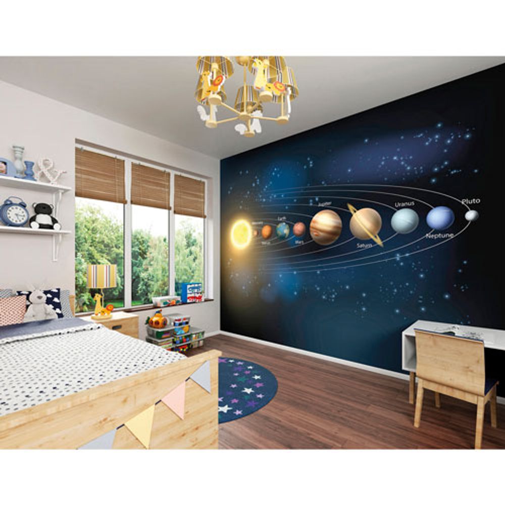 Ohpopsi Planets Wall Mural - Blue