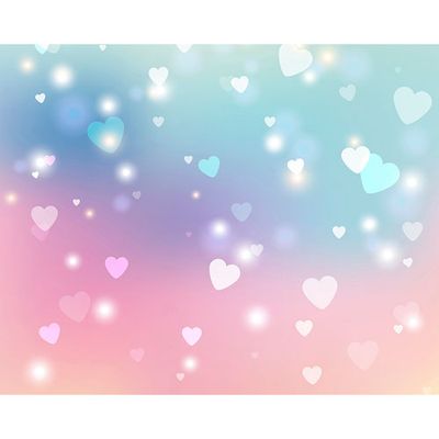 Ohpopsi Sweet Hearts Wall Mural - Pink