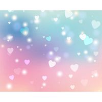 Ohpopsi Sweet Hearts Wall Mural - Pink