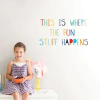 WallPops Fun Stuff Wall Quote Wall Art Kit