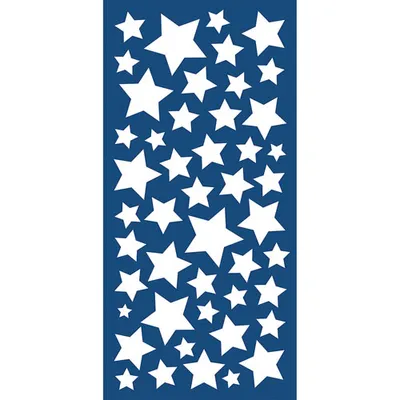 WallPops Stars Glow In The Dark Wall Decals Set - Blue