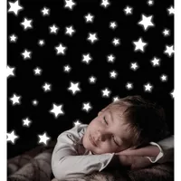 WallPops Stars Glow In The Dark Wall Decals Set - Blue