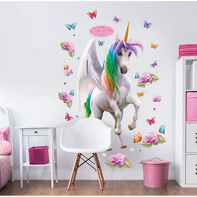 Gros autocollant de licorne magique de Walltastic