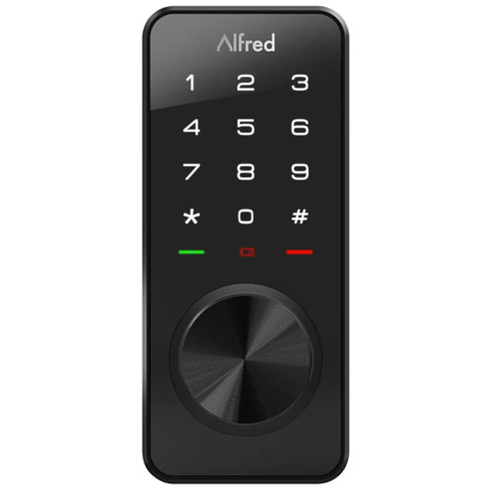 Alfred DB1W-A-BL Bluetooth Smart Lock with Wi-Fi Bridge & Key - Only at Best Buy