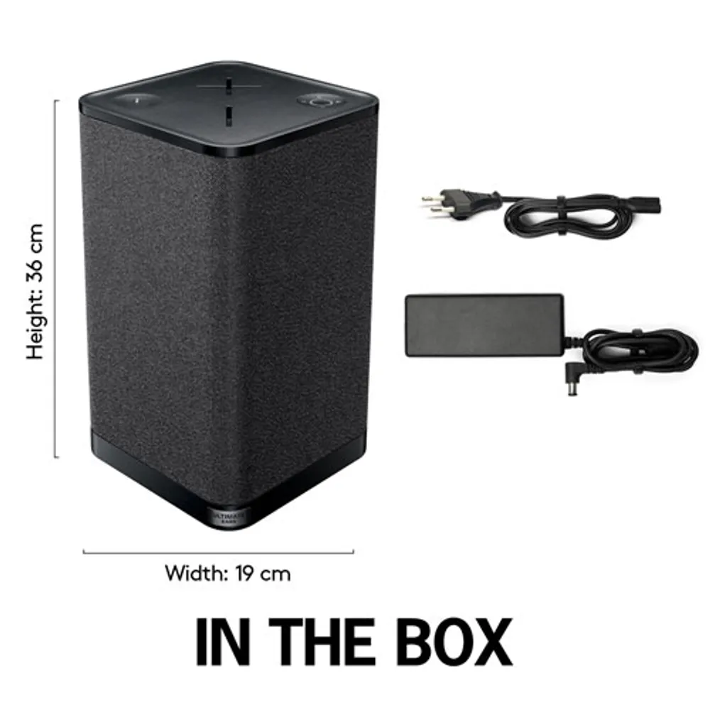 Ultimate Ears HYPERBOOM Splashproof Bluetooth Wireless Party Speaker - Black