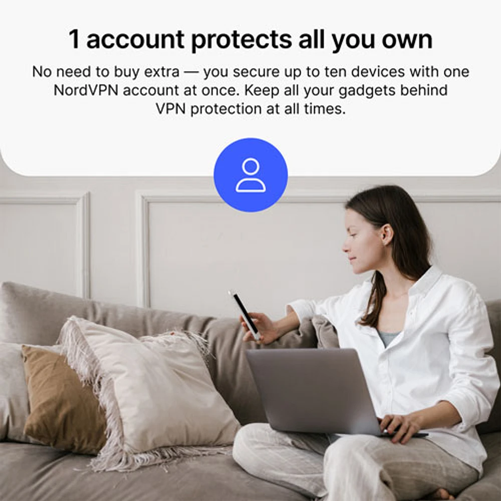 NordVPN (PC/Mac) - 10 appareils - 1 an - Téléchargement