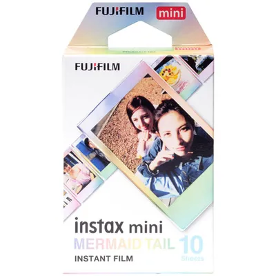Fujifilm Instax Mini Instant Film - 10 Sheets - Mermaid Tail