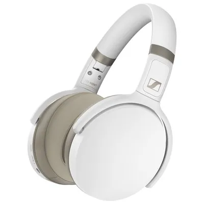 Casque d'écoute sans fil à suppression du bruit HD 450BT de Sennheiser - Blanc