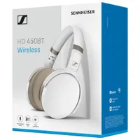 Sennheiser HD 450BT Over-Ear Noise Cancelling Wireless Headphones - White