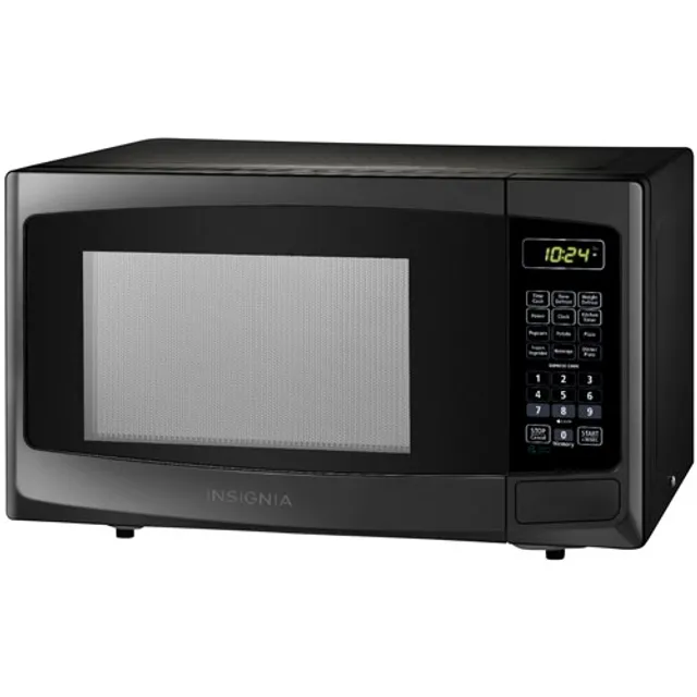 INSIGNIA 1.1 CU. FT. MICROWAVE (BLACK & STAINLESS STEEL) - NS-MW11BS9-C