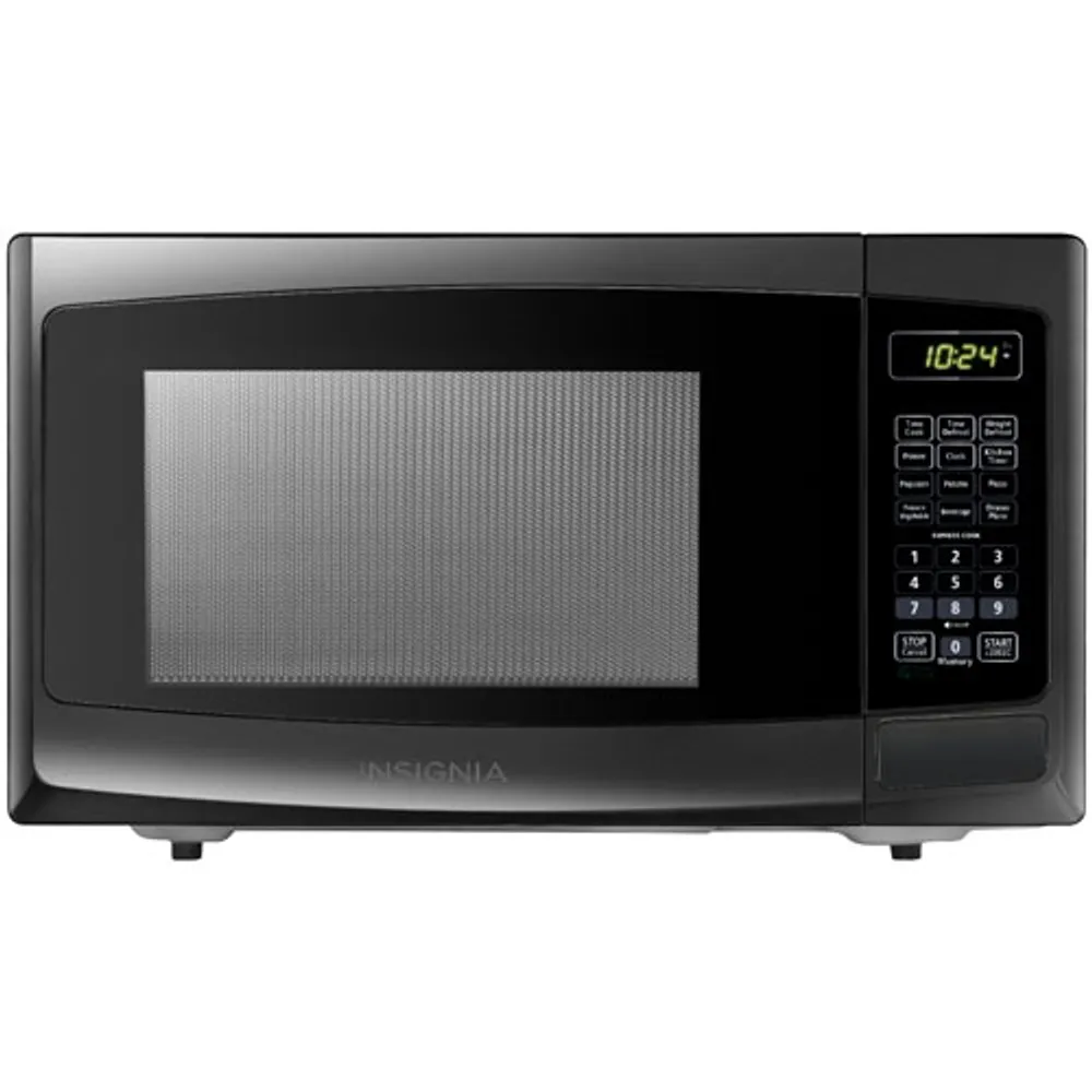  Insignia - 0.9 Cu. Ft. Compact Microwave - Stainless steel :  Home & Kitchen