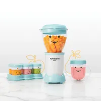 Mélangeur de 0,9 L de 200 W Baby Food Prep System de NutriBullet - Blanc mat/Bleu