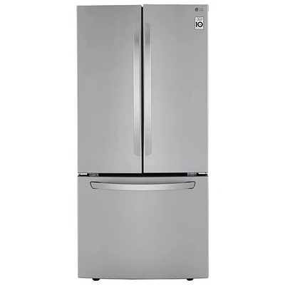 Réfrigérateur à deux portes 25,1 pi³ 33 po de LG (LRFCS2503S) - Inox - Parfait état