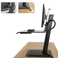 North Bayou Ergonomic Standing Desk with Single Monitor Integration