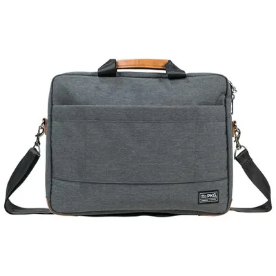 PKG Annex 16" Laptop Designer Bag - Dark Grey/Tan