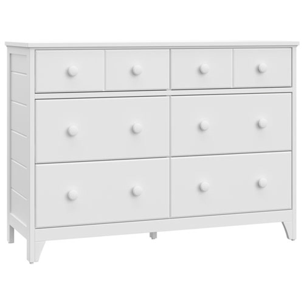 Storkcraft Moss 6-Drawer Double Nursery Dresser - White