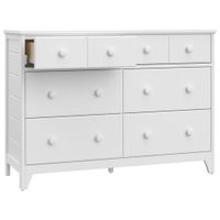 Storkcraft Moss 6-Drawer Double Nursery Dresser - White