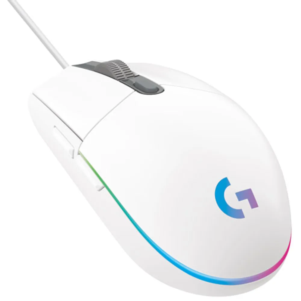 Logitech G203 LIGHTSYNC 8000 DPI Optical Gaming Mouse - White