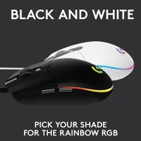 Logitech G203 LIGHTSYNC 8000 DPI Optical Gaming Mouse - White