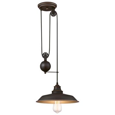 Westinghouse Iron Hill Pendant Pully Ceiling Lamp - Oil Rubbed Bronze