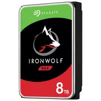 Disque dur interne NAS SATA 3,5 po IronWolf 8 To 7200 tr/min de Seagate (ST8000VNA04)