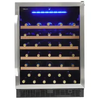 Silhouette 5.7 Cu. Ft. 50-Bottle Built-In Wine Cooler (SWC057D1BSS) - Stainless Steel