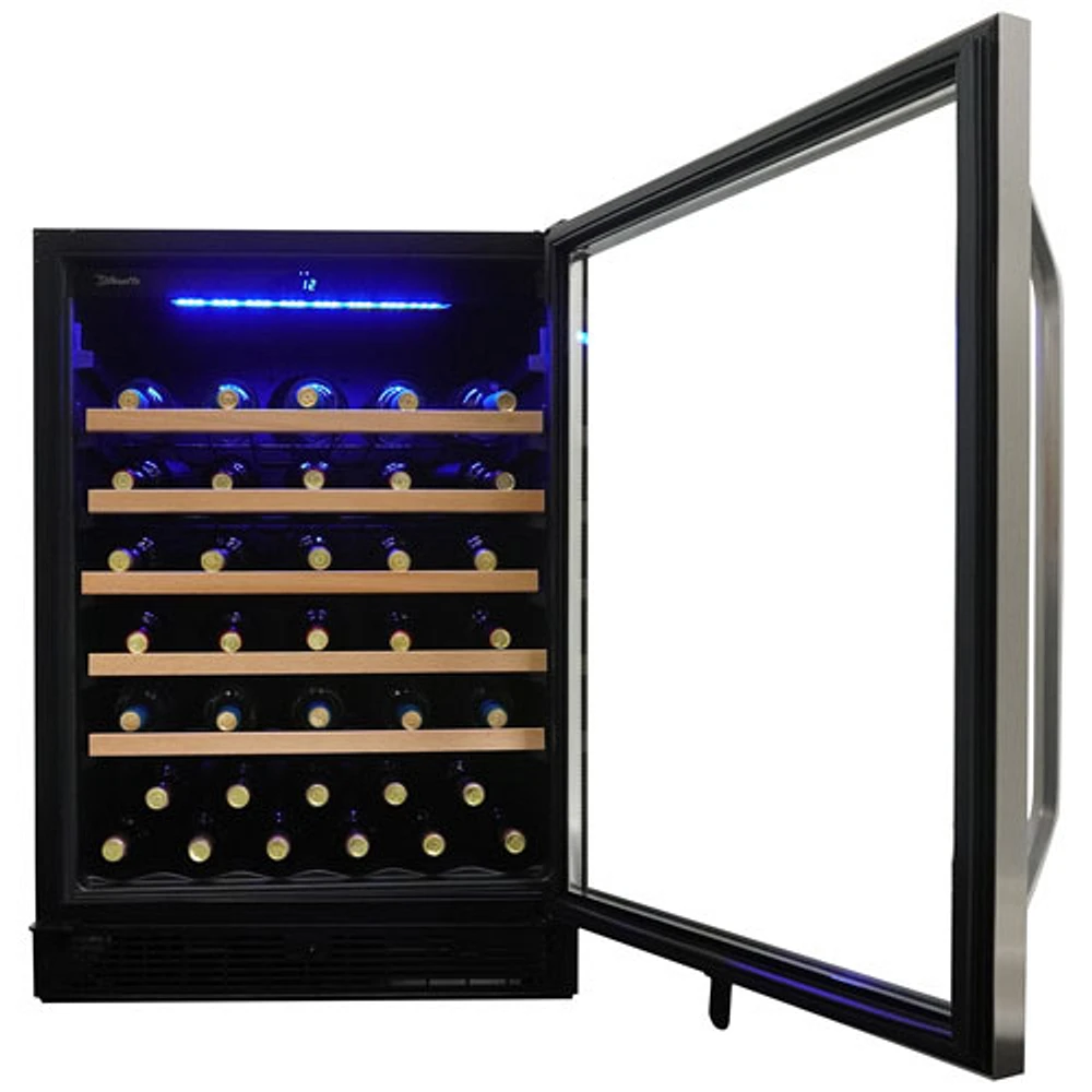 Silhouette 5.7 Cu. Ft. 50-Bottle Built-In Wine Cooler (SWC057D1BSS) - Stainless Steel