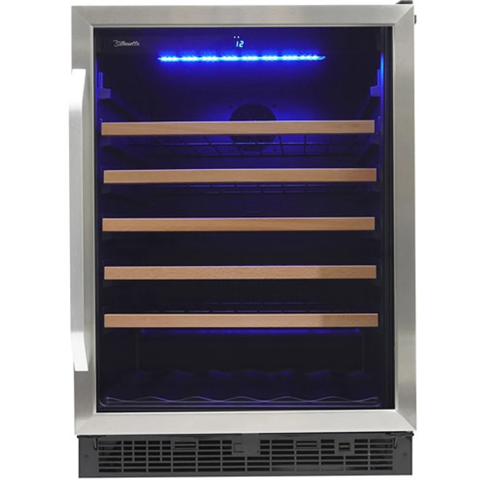 Silhouette 5.7 Cu. Ft. 50-Bottle Built-In Wine Cooler (SWC057D1BSS) - Stainless Steel