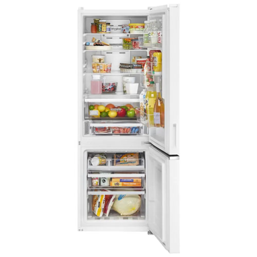 Whirlpool 24" 12.7 Cu. Ft. Bottom Freezer Refrigerator (WRB533CZJW) - White