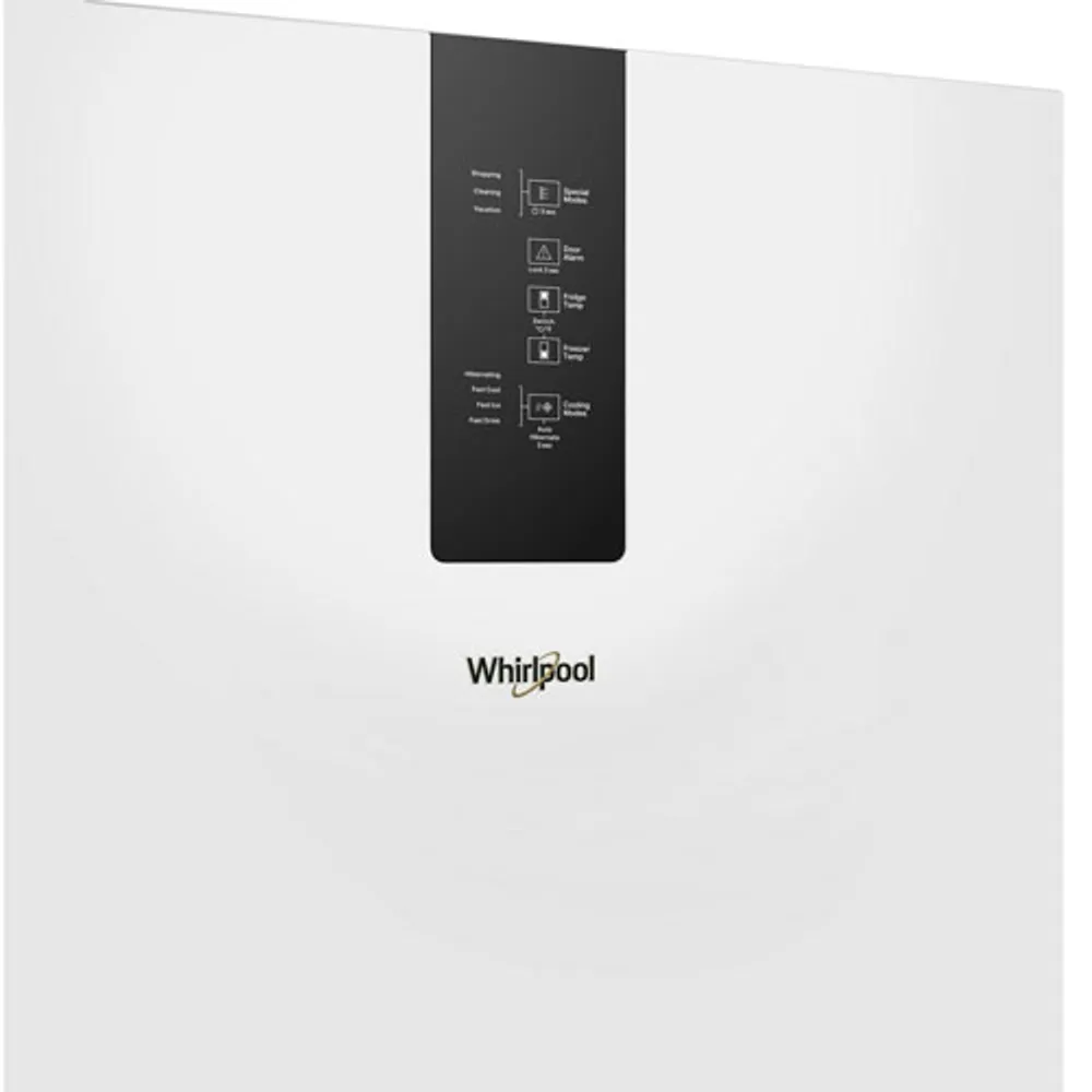 Whirlpool 24" 12.7 Cu. Ft. Bottom Freezer Refrigerator (WRB533CZJW) - White