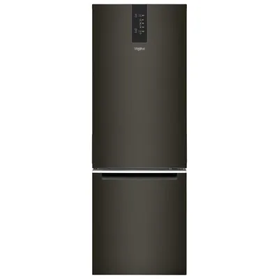 Whirlpool 24" 12.7 Cu. Ft. Bottom Freezer Refrigerator (WRB543CMJV) - Black Stainless