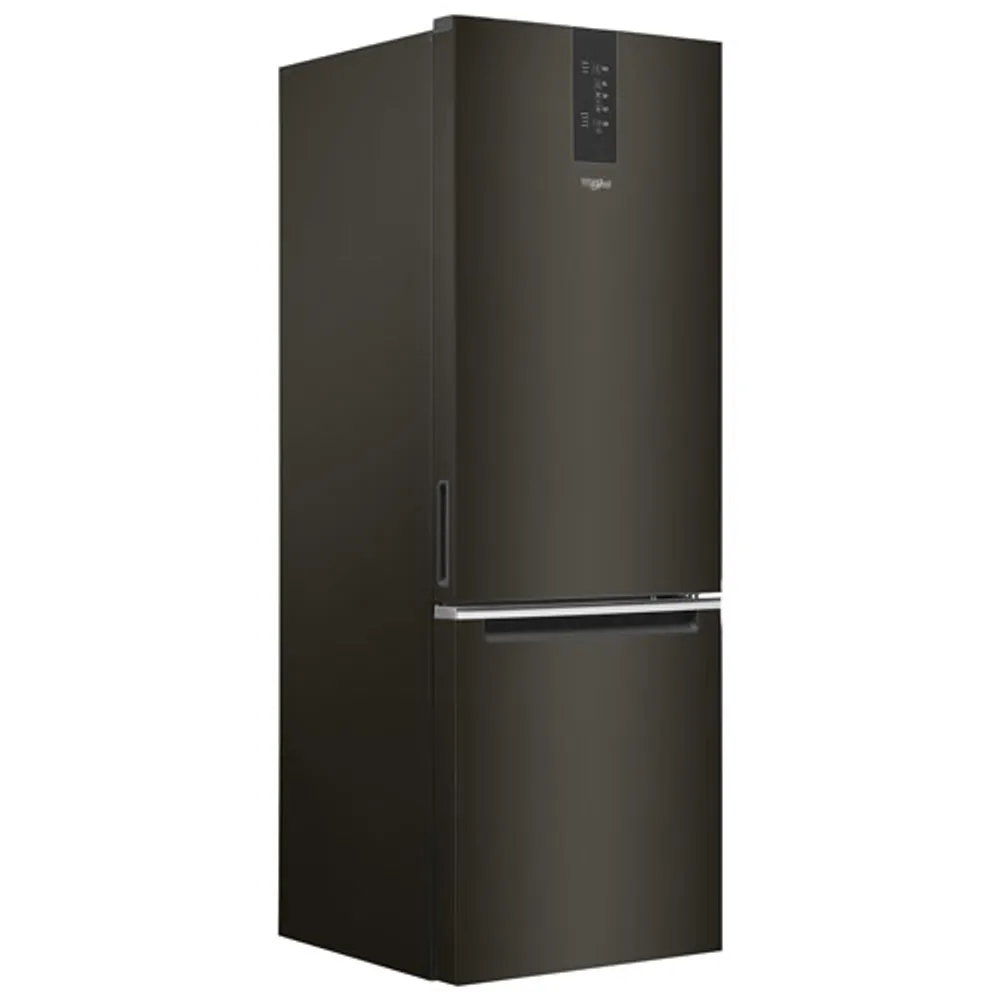 Whirlpool 24" 12.7 Cu. Ft. Bottom Freezer Refrigerator (WRB543CMJV) - Black Stainless