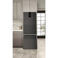 Whirlpool 24" 12.7 Cu. Ft. Bottom Freezer Refrigerator (WRB543CMJV) - Black Stainless