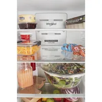 Whirlpool 24" 12.7 Cu. Ft. Bottom Freezer Refrigerator (WRB533CZJZ) - Stainless Steel