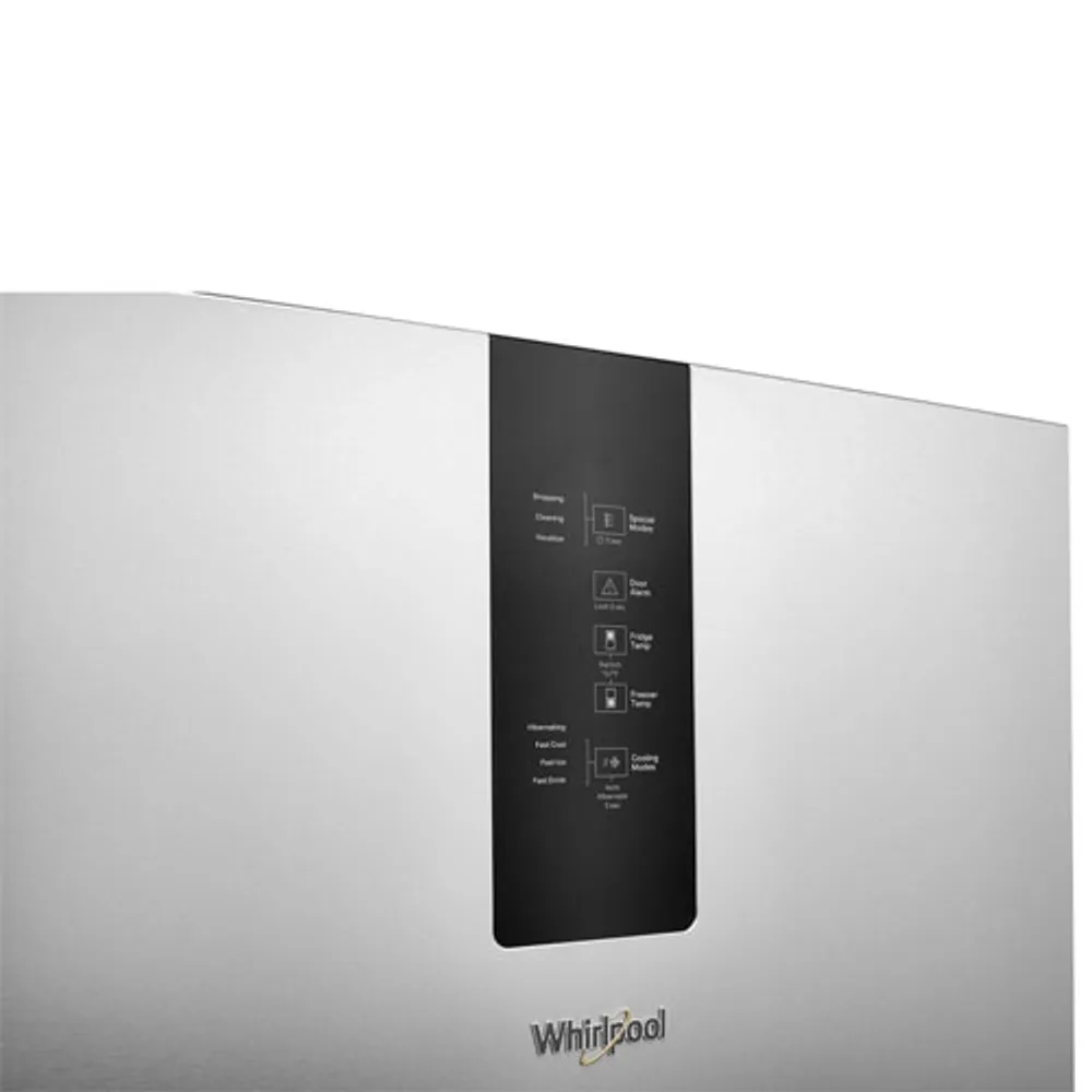 Whirlpool 24" 12.7 Cu. Ft. Bottom Freezer Refrigerator (WRB543CMJZ) - Stainless Steel