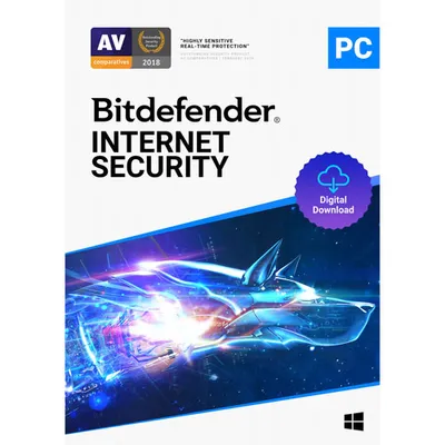 Bitdefender Internet Security Bonus Edition (PC) - 3 utilisateurs - 2 ans - Téléchargement numérique - Exclusivité Best Buy